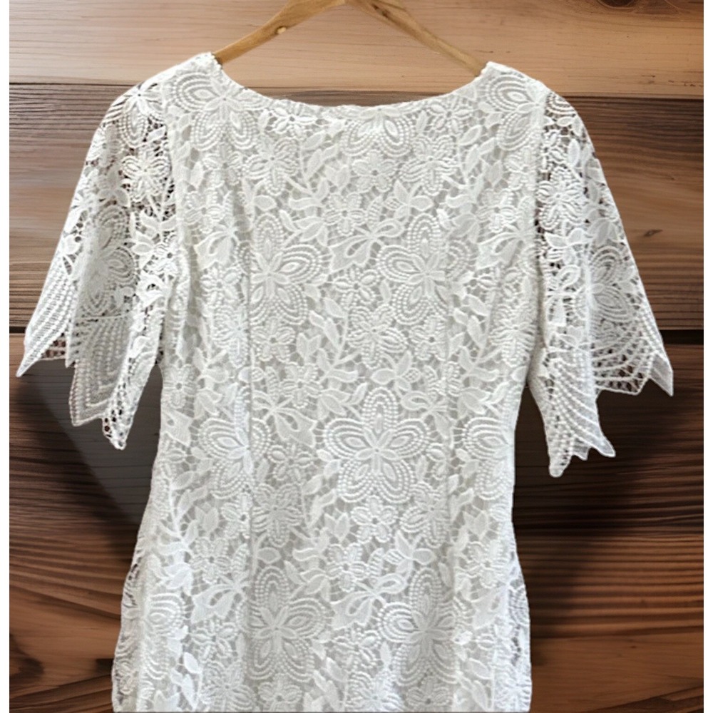 Anthropologie Charleston Lace Mini‎ Dress Retail $180 Sz 0 Gorgeous Worn Once - Picture 6 of 12